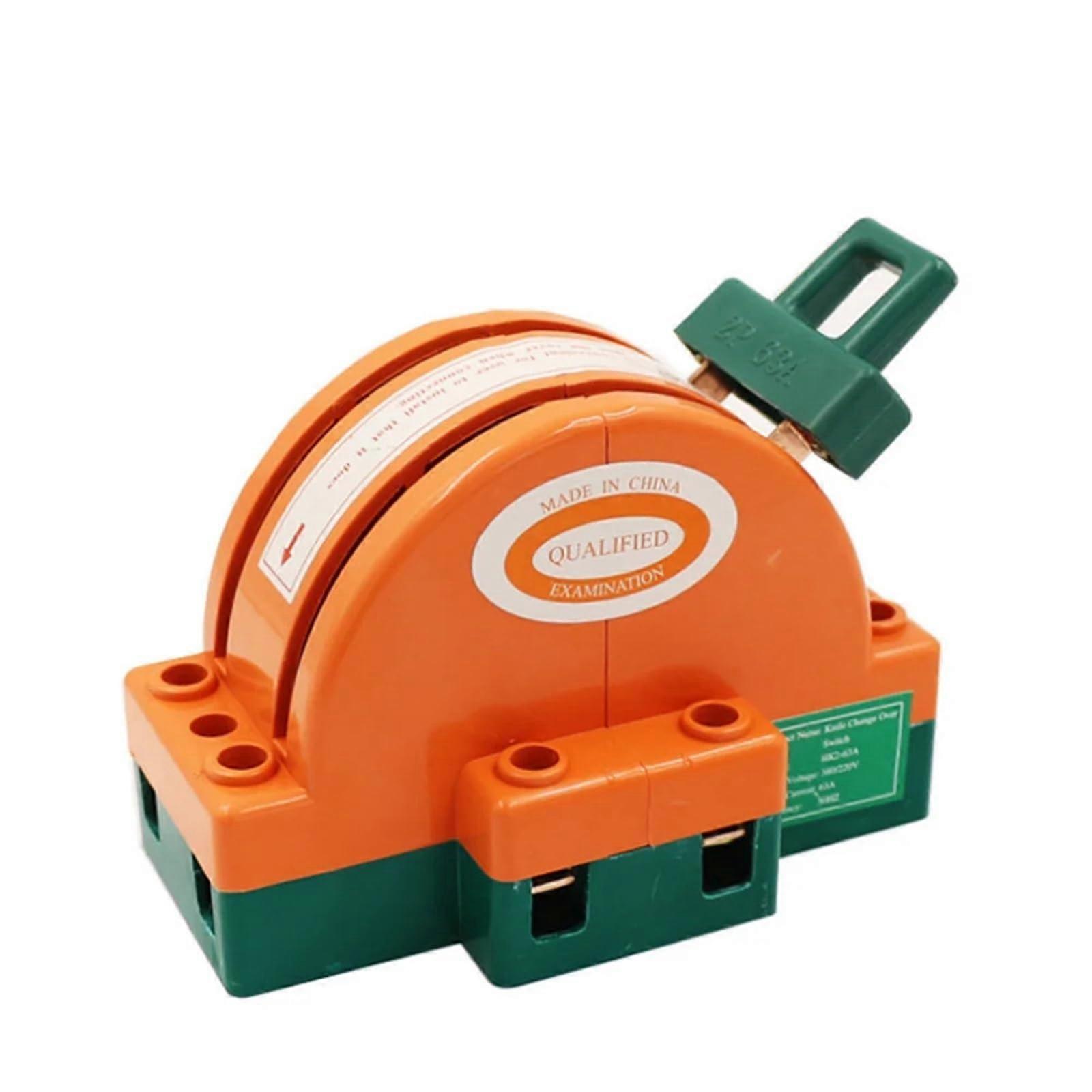 Heavy Duty 60A DPDT Disconnect Switch Double Pole Double Throw Safety Design 1Pcs