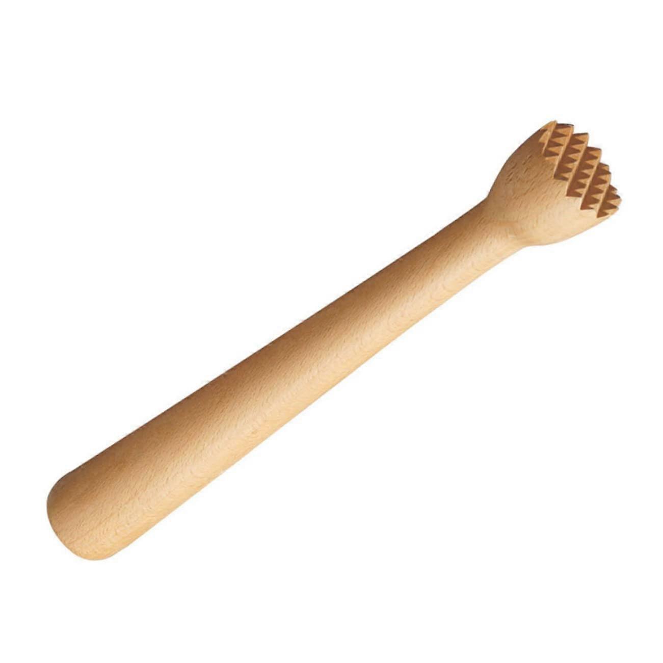 Wooden Cocktail Muddler with Ergonomic Grip for Bartending and Drink Mixing