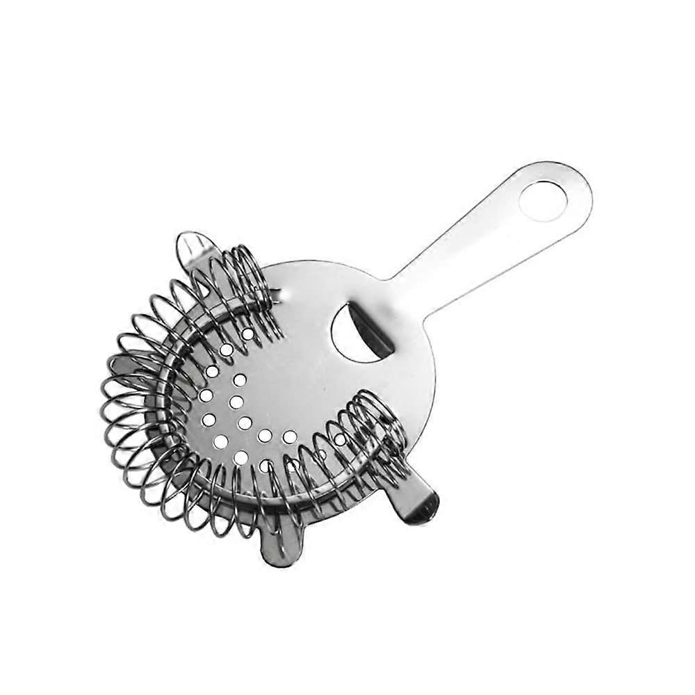 Cocktail Strainer Stainless Steel with Ice Blocking Spring for  Cocktail Pouring Silver