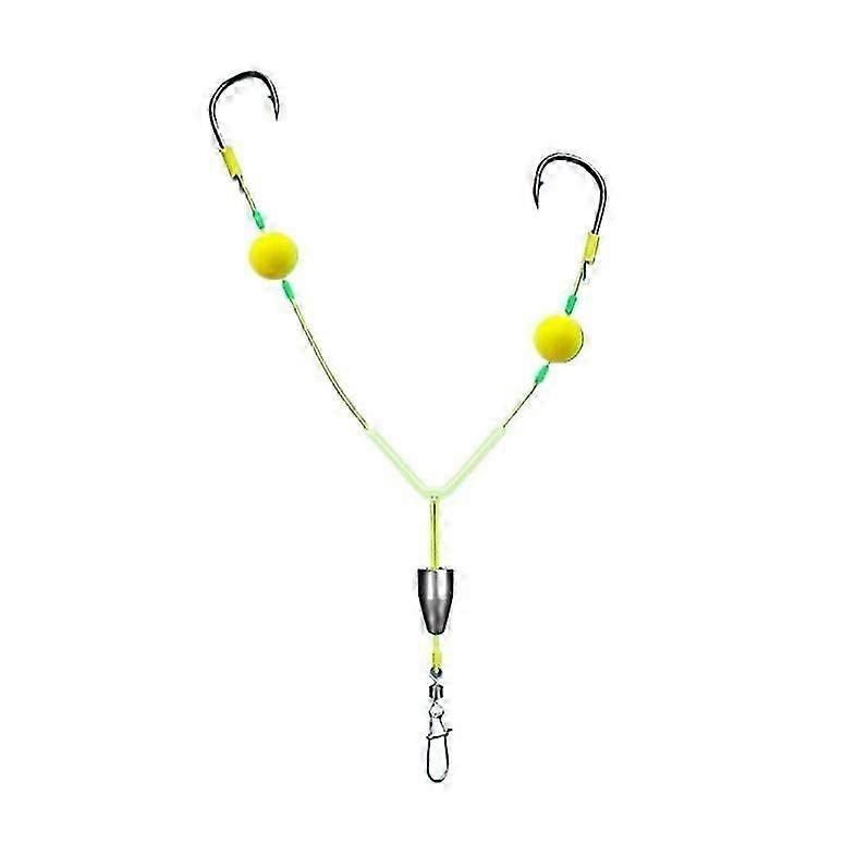Fishing Double Reverse Hook Set, Reverse Bottom Line, avoiding Water Grass 1pc