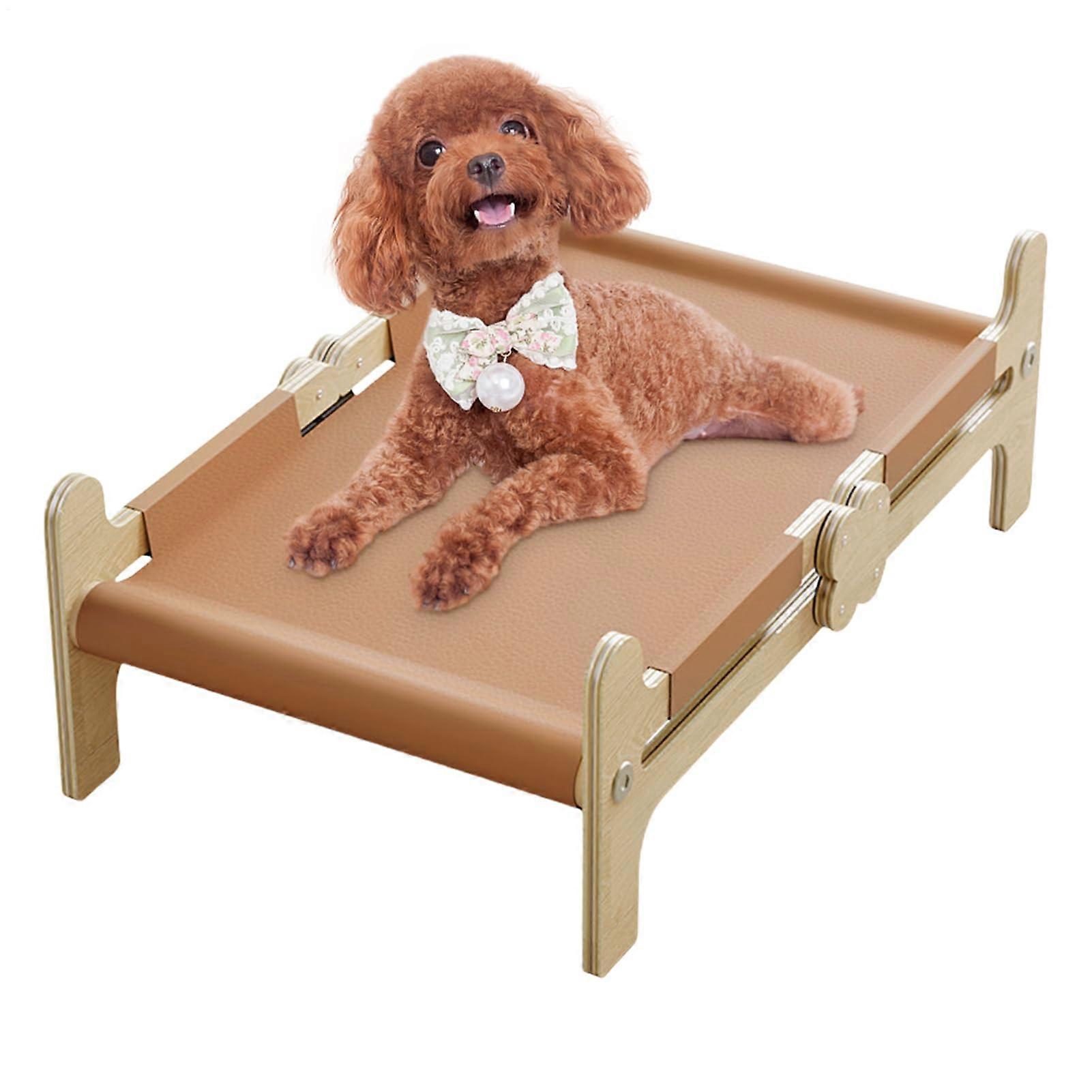 Elevated Cat Bed with Foldable NoTool Design, Breathable Fabric for Indoor Outdoor Patio Camping