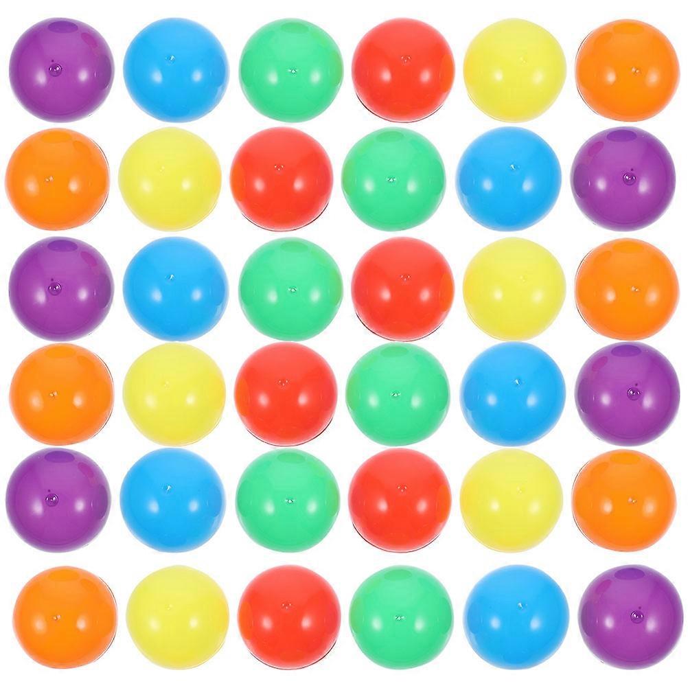 Gumballs Vending Machine Capsules for Storage 60Pcs Colored Round Plastic Boxes