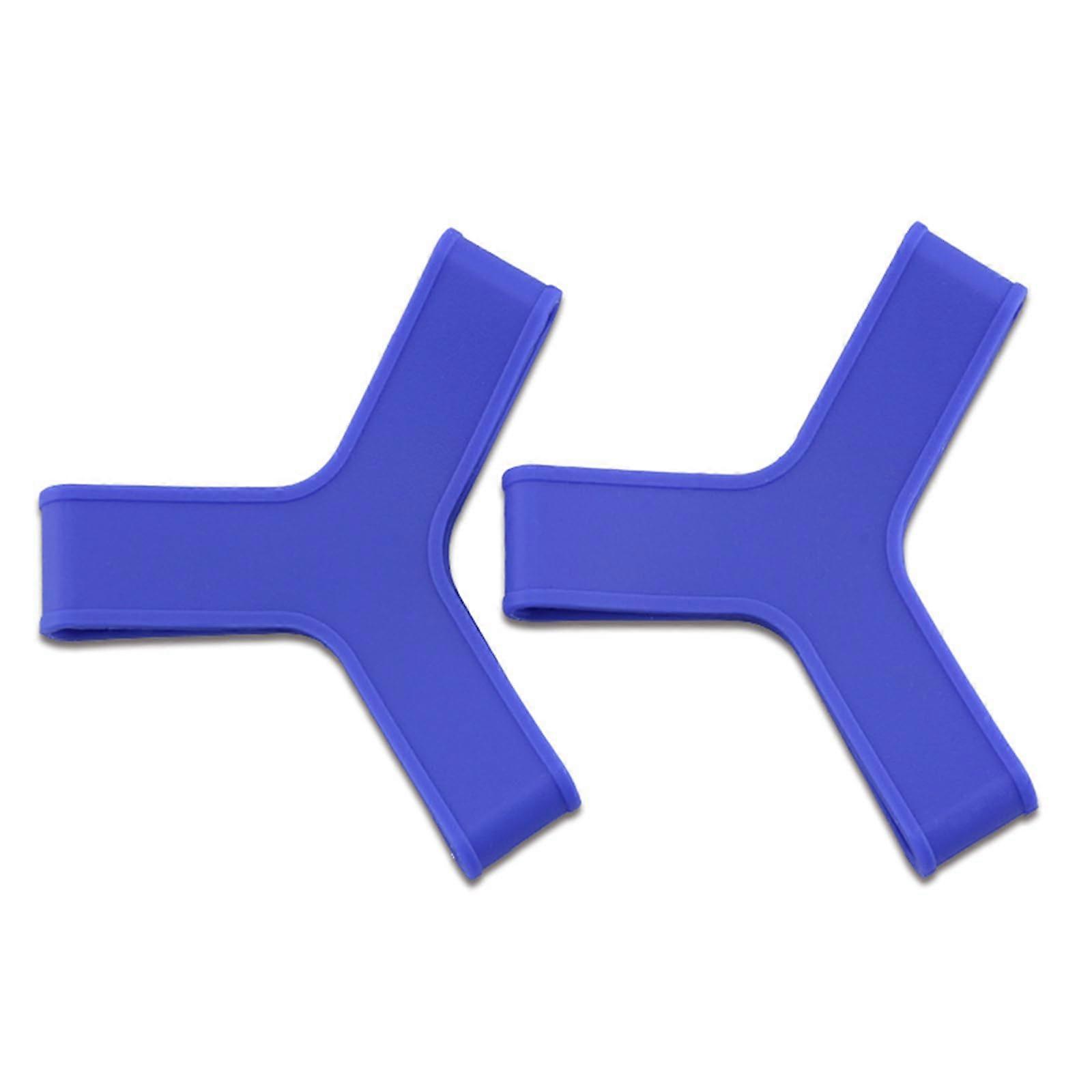 Diving Fin Straps Silicone Adjustable Blue Replacement Flipper Size 3639 AntiSlip Fit