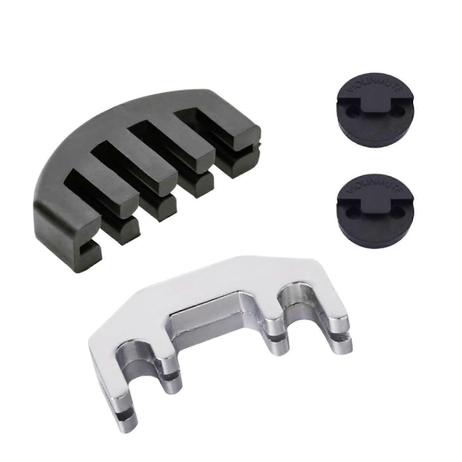 Violin Practice Mute Rubber String Dampener for Quiet Volume Reduction and Resonance Control