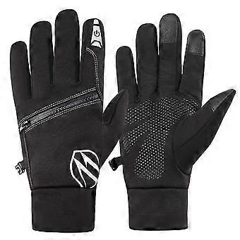 Wind-Proof Gloves Winter Glove Touch Screen Function 1Pair of Black Warm Hand Gloves