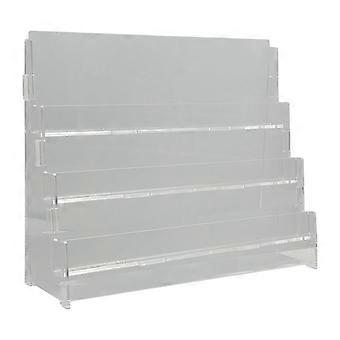 3 Tier Clear Acrylic Trading Card Display Stand Organizer for Sports and Collectible Cards