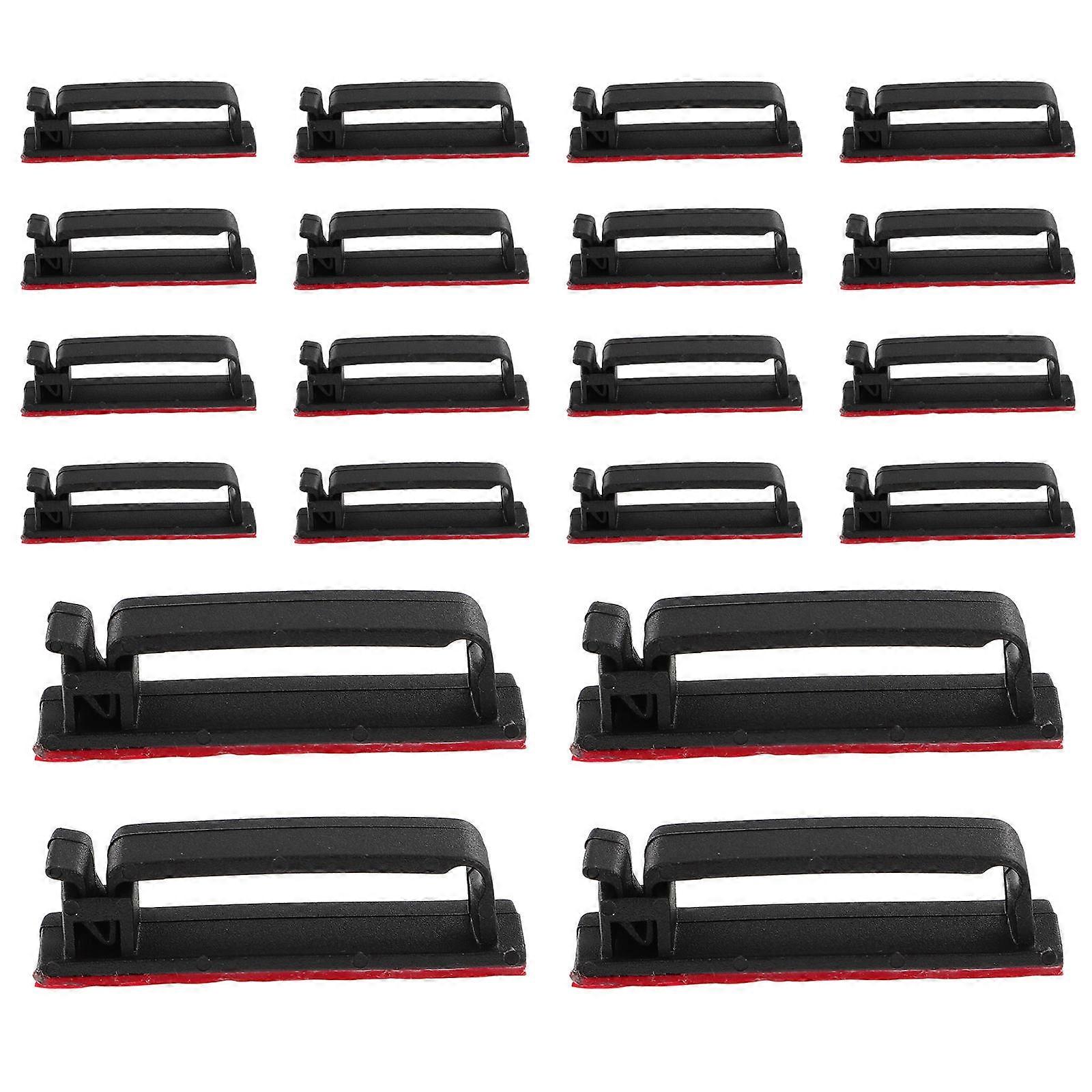 Wire Clips Adhesive Plastic Cable Fixing Clips for 125Pcs Set
