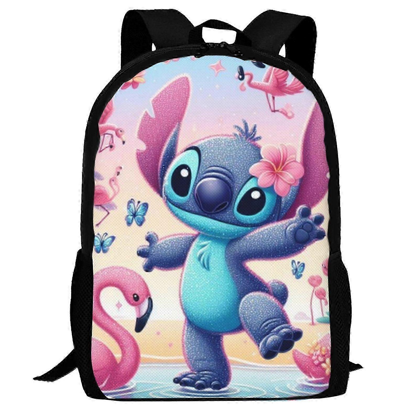 tk411 Lilo &amp Stitch Backpack For Kids Boys Girls, Large Capacity School Book Bag With Adjustable Straps, Lightweight Backpack