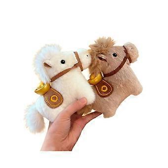 2026 Year of the Horse Plush Keychain | "Horse Brings Wealth" Lucky Pony Bag Charm-2pcs