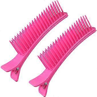 2pcs Multi Function Hairdressing Clips Salon Cutting Dying Styling Hair Clips Hair Layering Clip (Large Size As Shown)