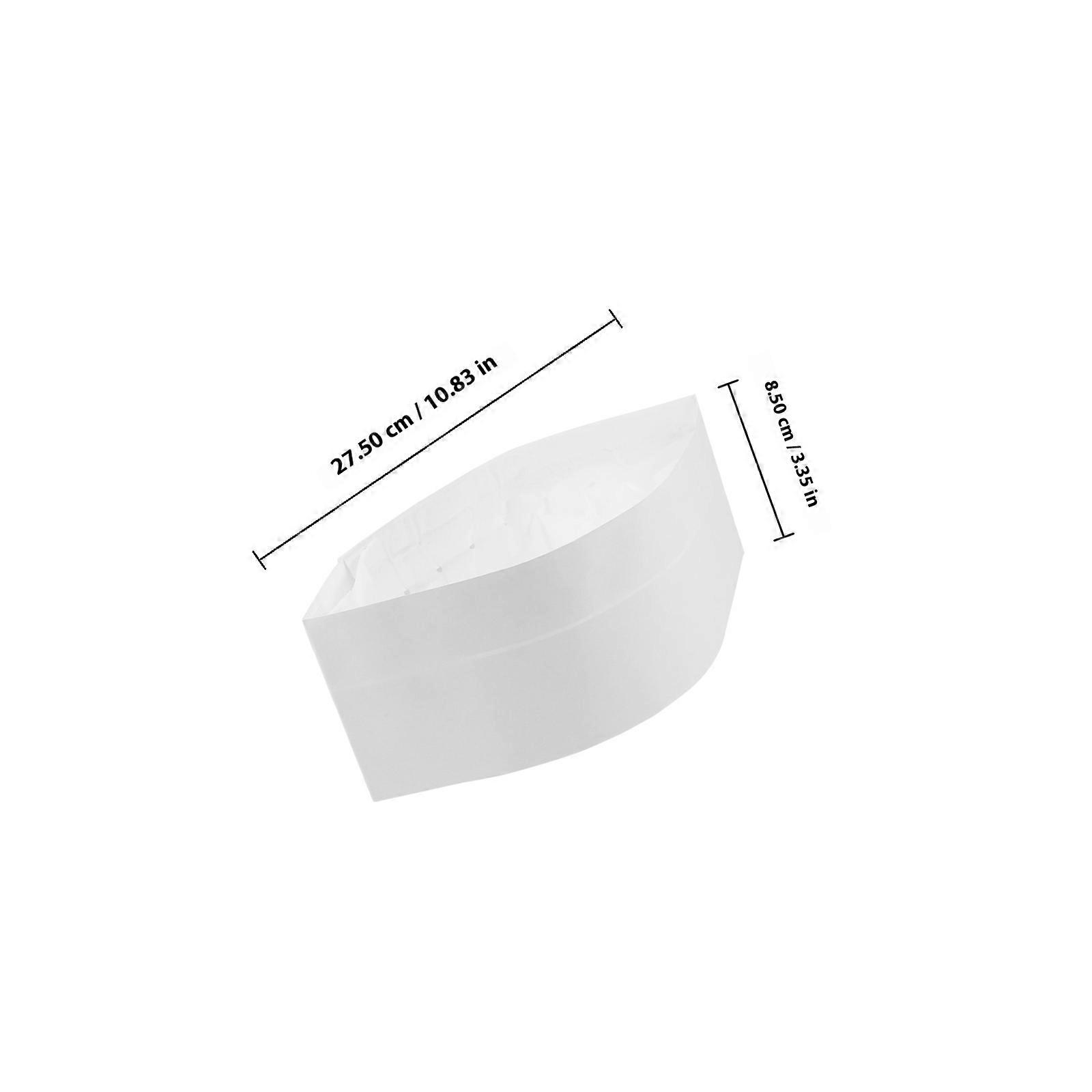 Paper Chef Hat Disposable for Cooking Use 20Pcs White Kitchen Caps