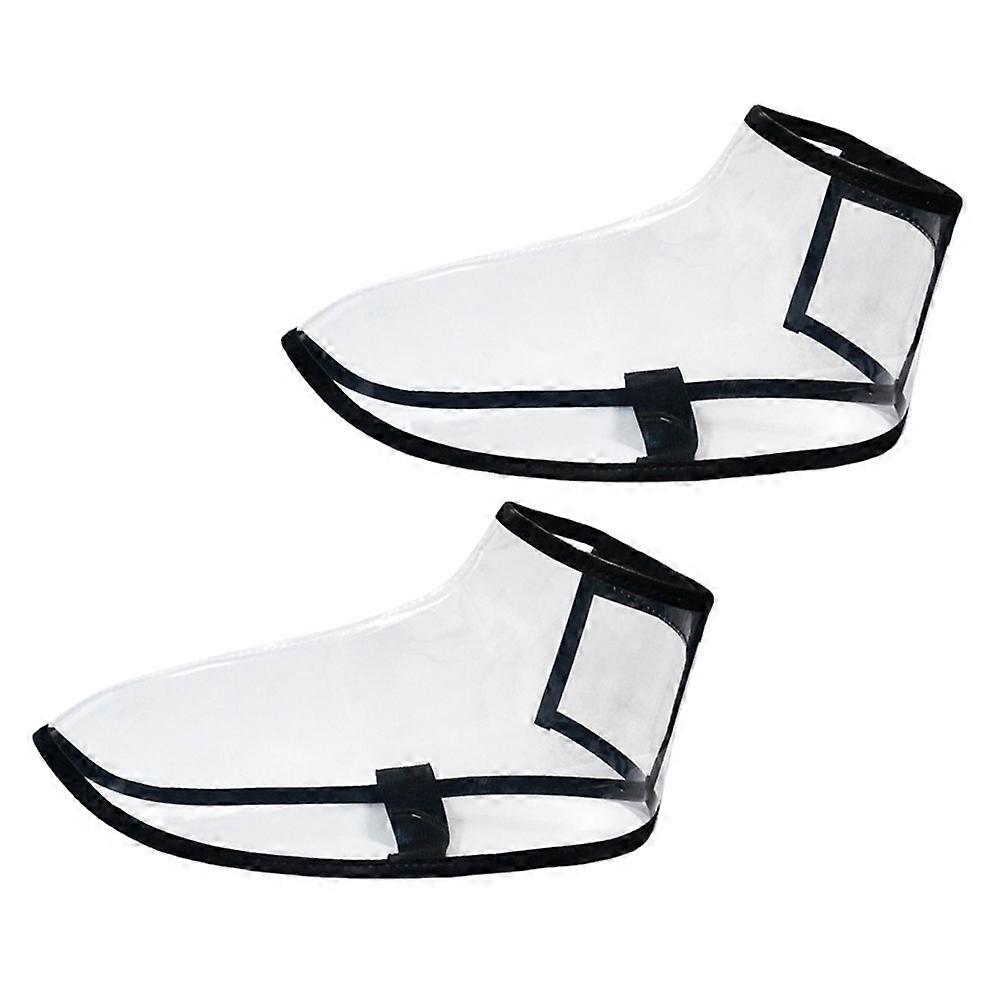 Frisörskoskydd för 1 par, transparent PVC