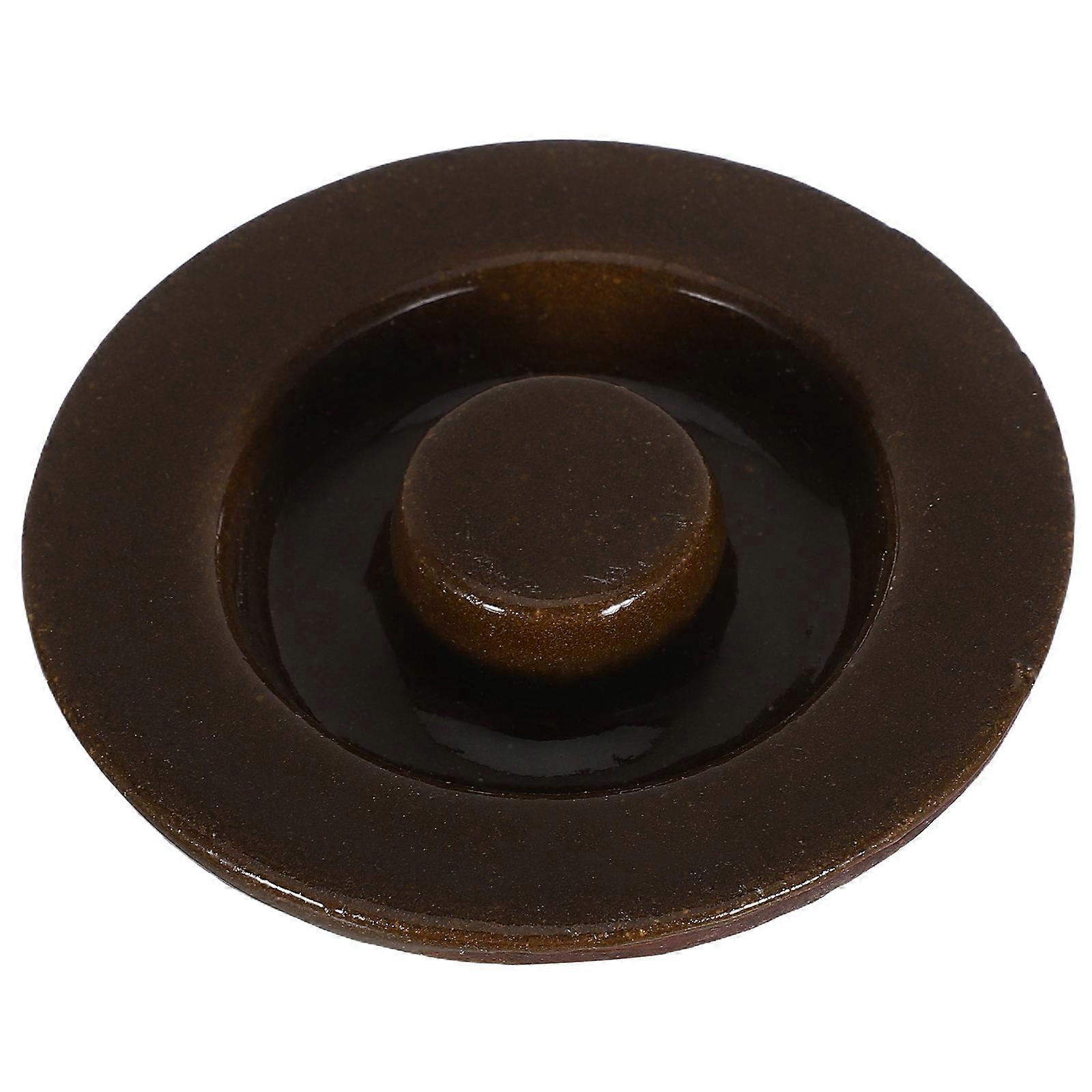 Brown Ceramic Weight for Fermenting Multi-Function Lid 4Pcs Set