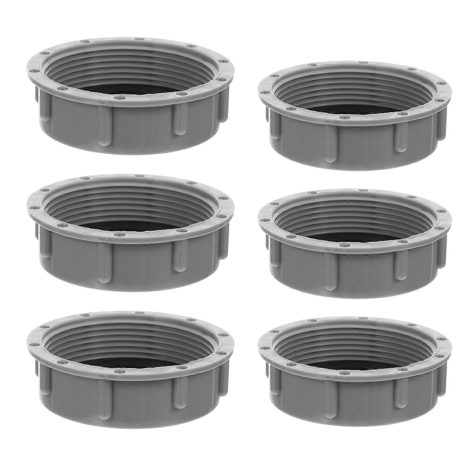 Waste Processor Blanking Caps PP Pipe Caps for Drain Protection 6Pcs