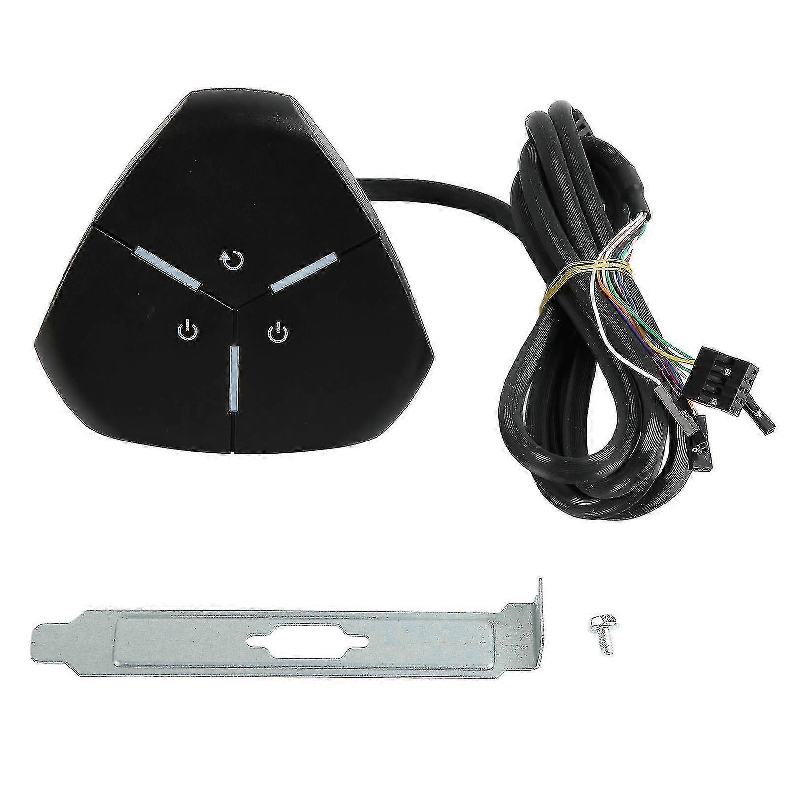 PC Power Button Dual Power Switch Sturdy Highly Durable ABS Desktop Computer Switch compatible with Desktop Computer