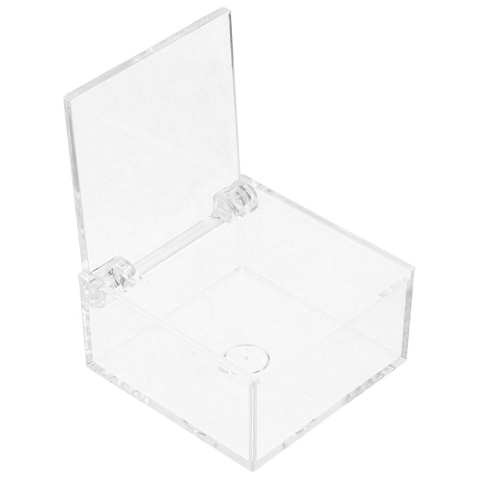 Transparent Acrylic Box for Display with Hinged Lid