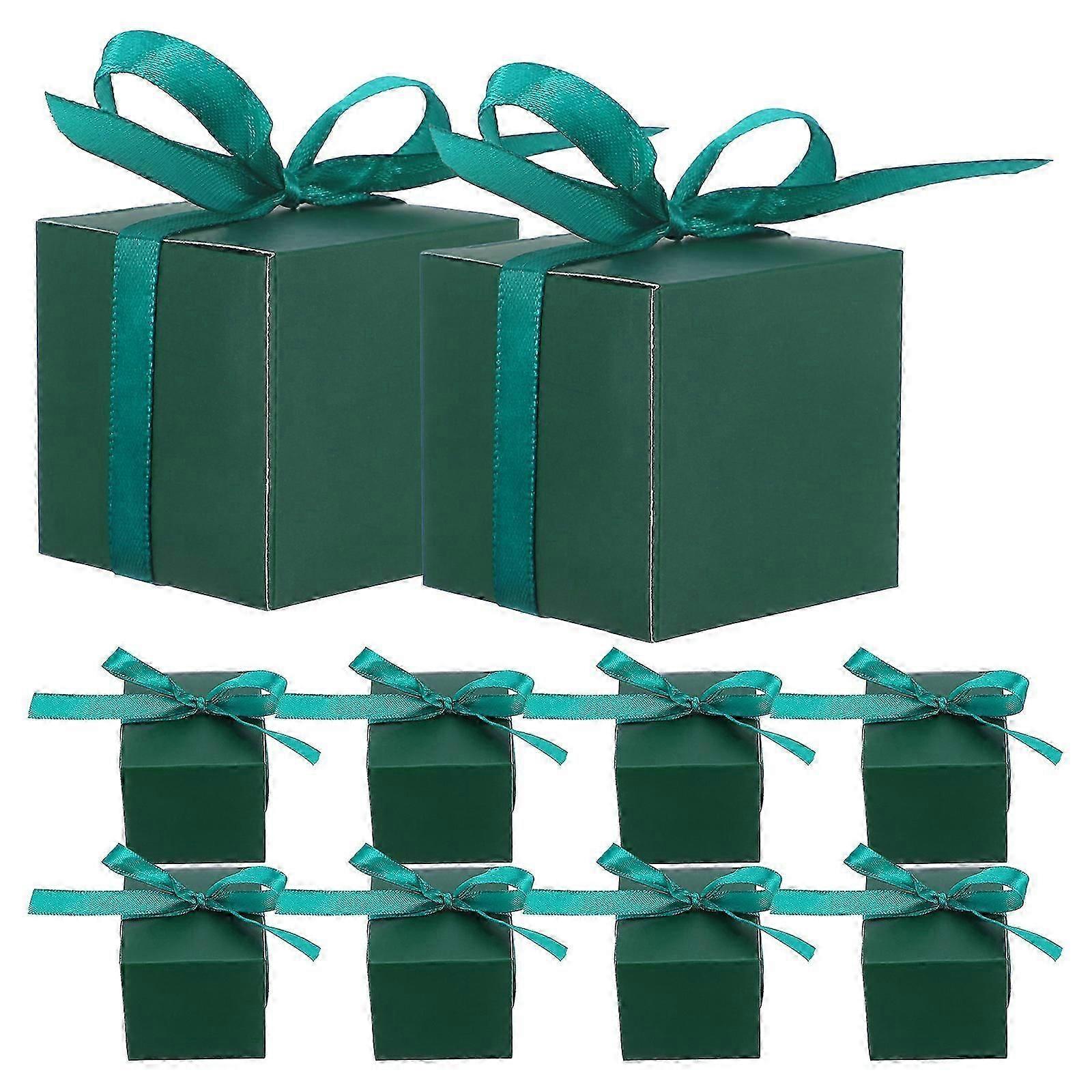 Green Candy Boxes Multi-Function for Decoration 50Pcs Reusable Gift Cases
