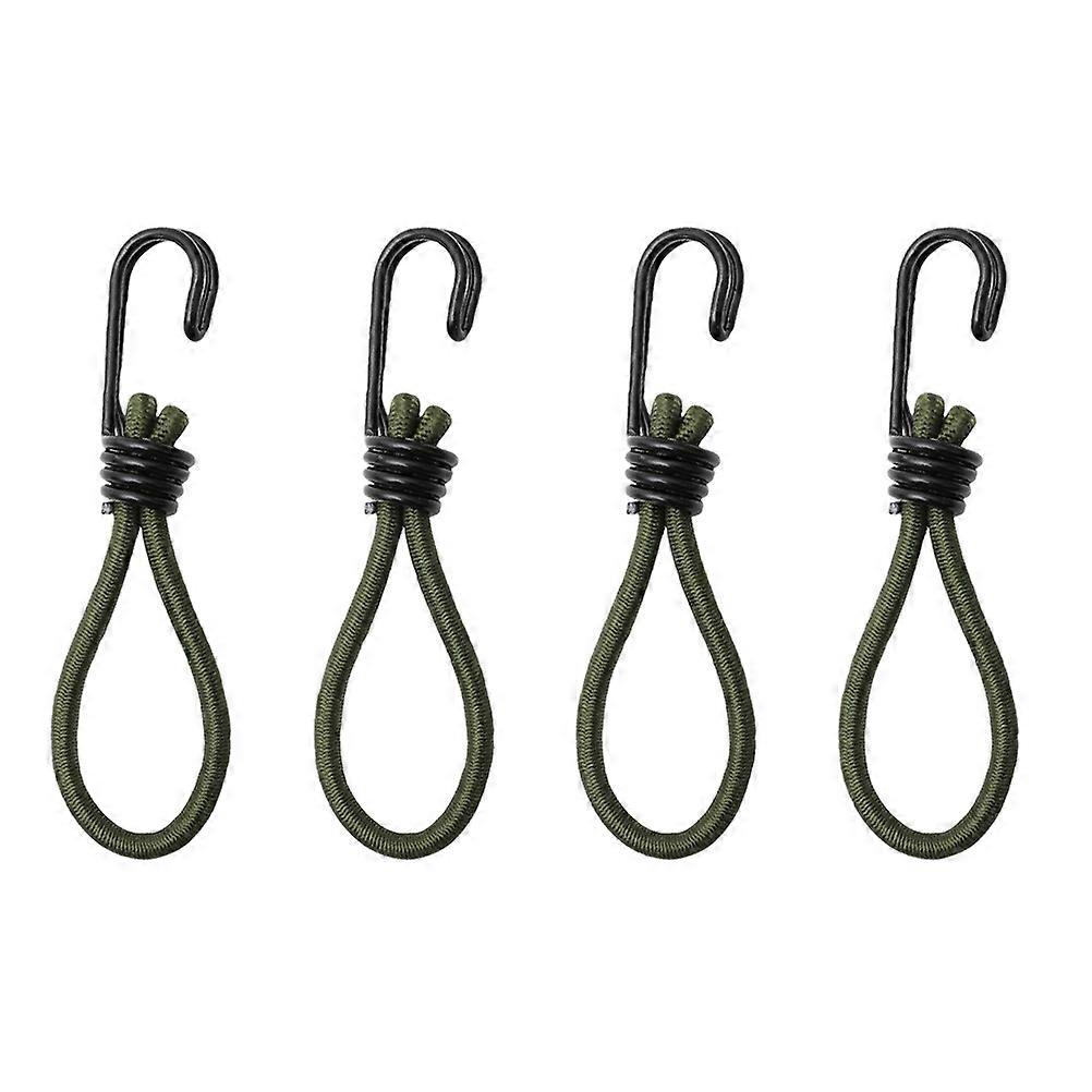 Multi-Function Tent Fixing Tool Buckles for Camping Use 4Pcs Olive Green