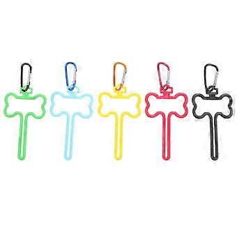 Hands-Free Poop Bag Holders for Dog Waste Fixing 5Pcs Assorted Color