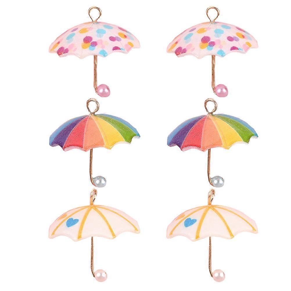 Phone Shell Decor Resin DIY Accessory for 6Pcs Ornaments