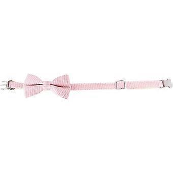 Lovely adjustable wear-resistant nylon collar for dog or cat (color: pink)