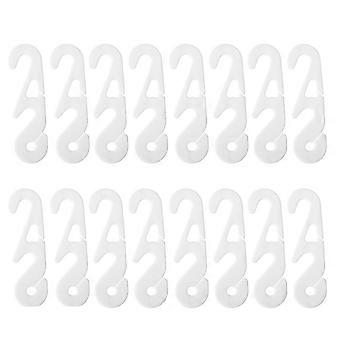 30pcs Maskenband verlängern Haken S geformte Maske verstellbare Verlängerungsschnalle Gehörschutz (weiß)