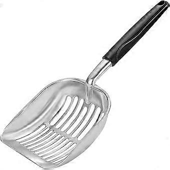 Cat litter shovel, long-handled cat shovel, aluminum alloy screen metal shovel, feces screen, net shovel, metal cat litt [MI]