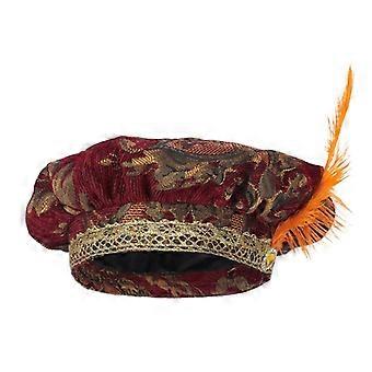 Sombrero medieval Sombrero renacentista Disfraz de Halloween Cosplay Muffin Sombrero Renacimiento Tudors Gorra plana Minstrels Disfraz Sombrero