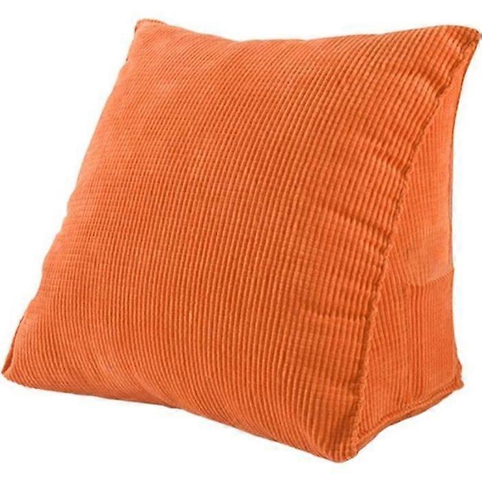 Back Cushion - Unspecified - Triangular - Corduroy - Removable Cover - Orange