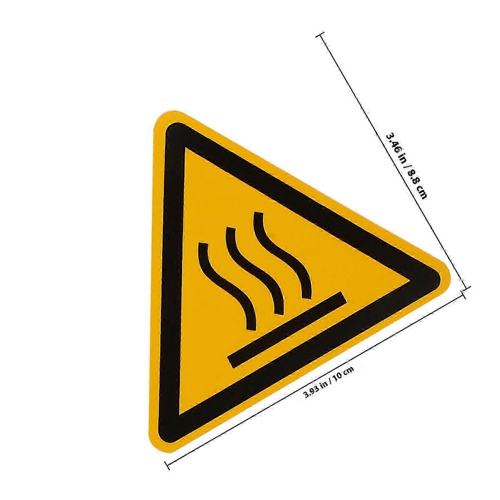 High Temperature Warning Labels for Safety 2 Sheets Do Not Touch