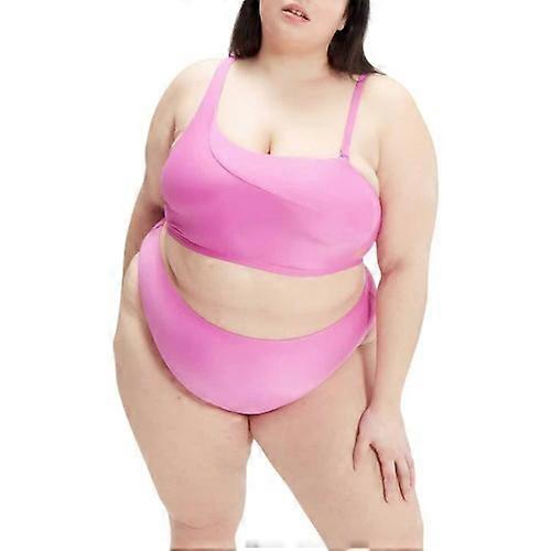 Speedo Womens/Ladies Asymmetric Plus Bikini Set