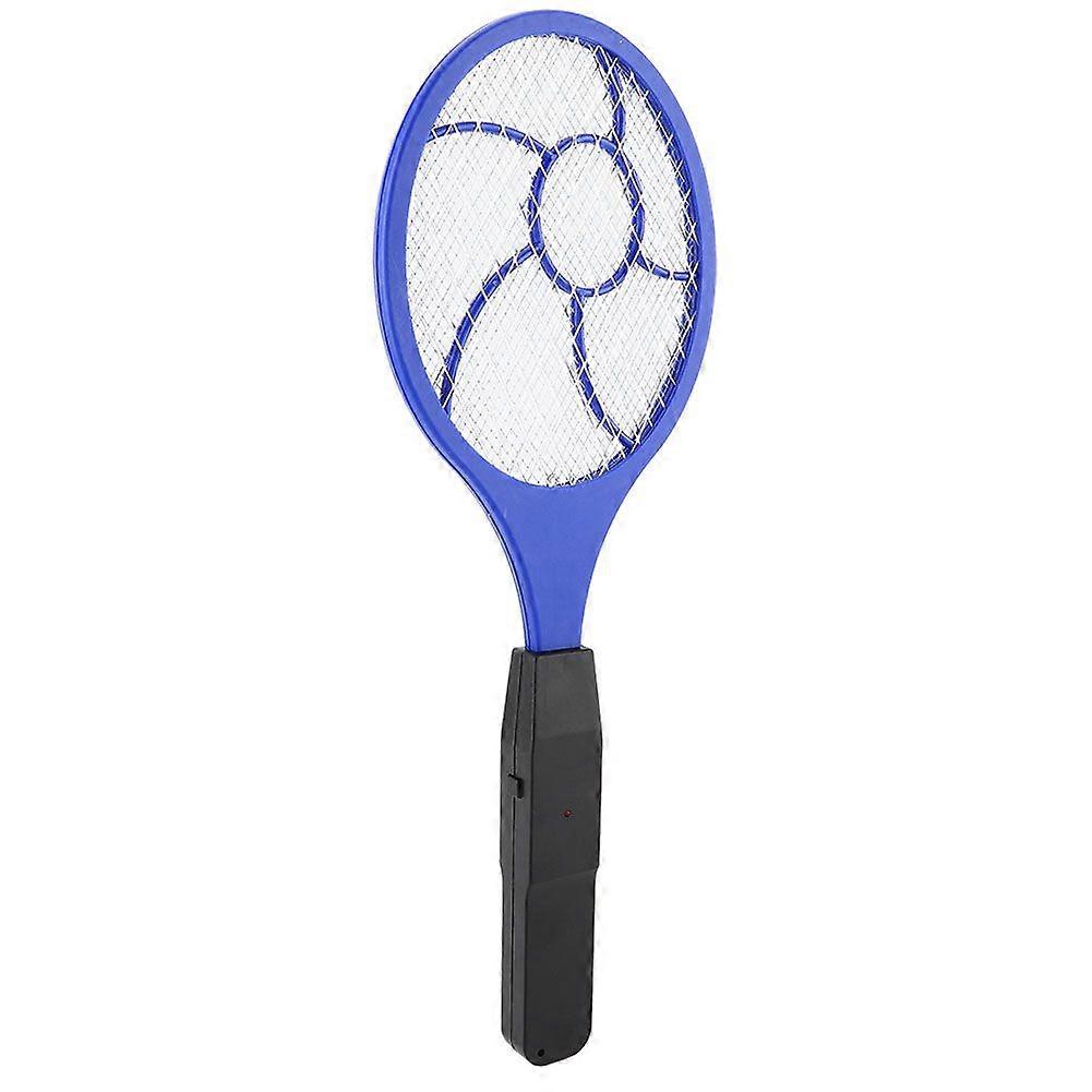 Three layer Electric Fly Mosquito Swatter Bug Zapper Racket Insects Killer (Blue)