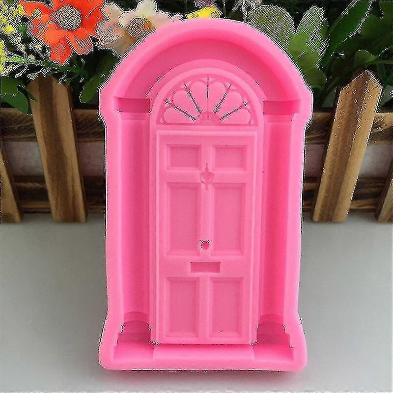 Mold Door Decorates Gypsum Frame Shape Cake 2pcs