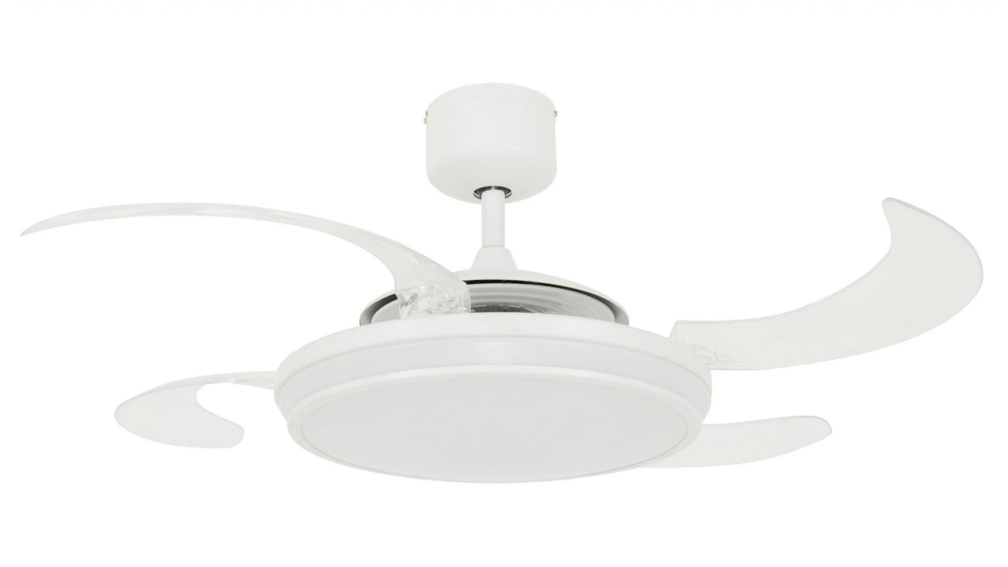 Retractable ceiling fan Fanaway LED EVO1 White