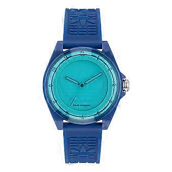 Adidas Unisex Watch PROJECT FOUR SOLAR Plastic Blue AOST25528