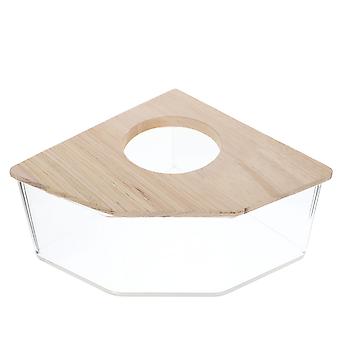 Household Sand Bath Transparent Hamster Bathtub 3Pcs Set