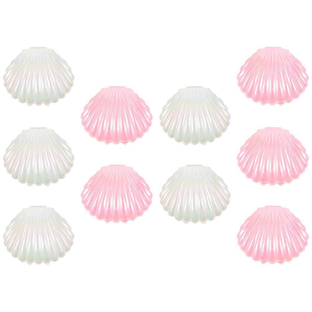 Candy Container Shell Shape for Storage 10Pcs Assorted Color Wedding Party Gift Boxes