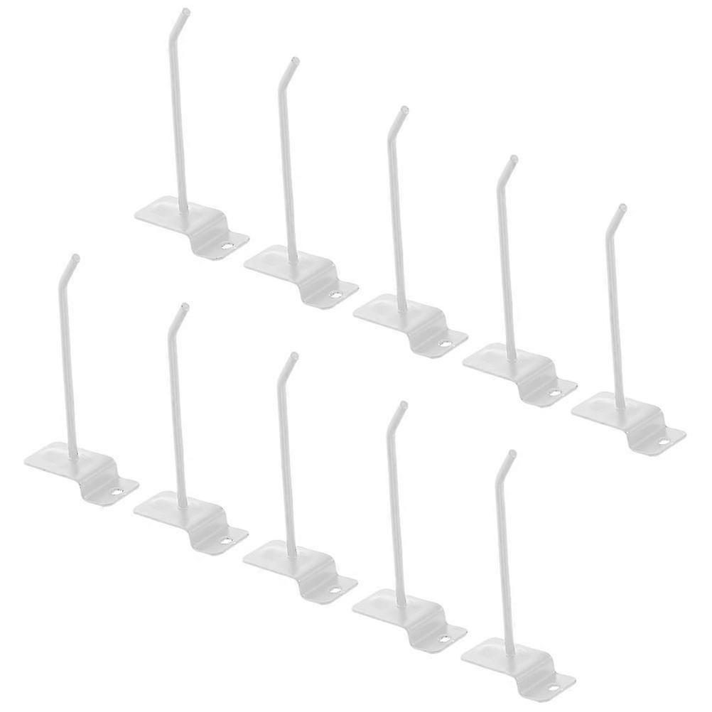 10pcs Pegboard Hook 10cm Replacement Utility Hook Supermarket Display Hook Goods Shelf Hook