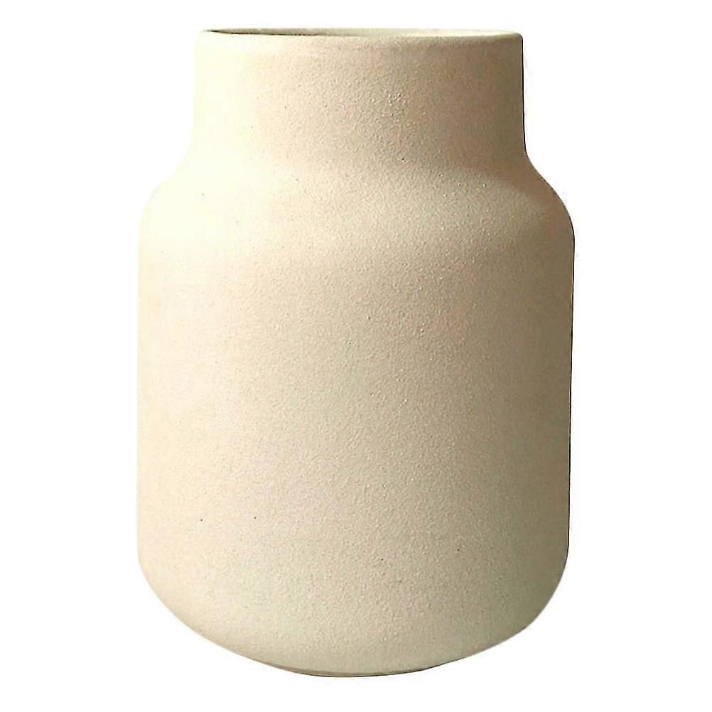 White Ceramic Decorative Flower Vase Multi-Function Holder for Flower Supply