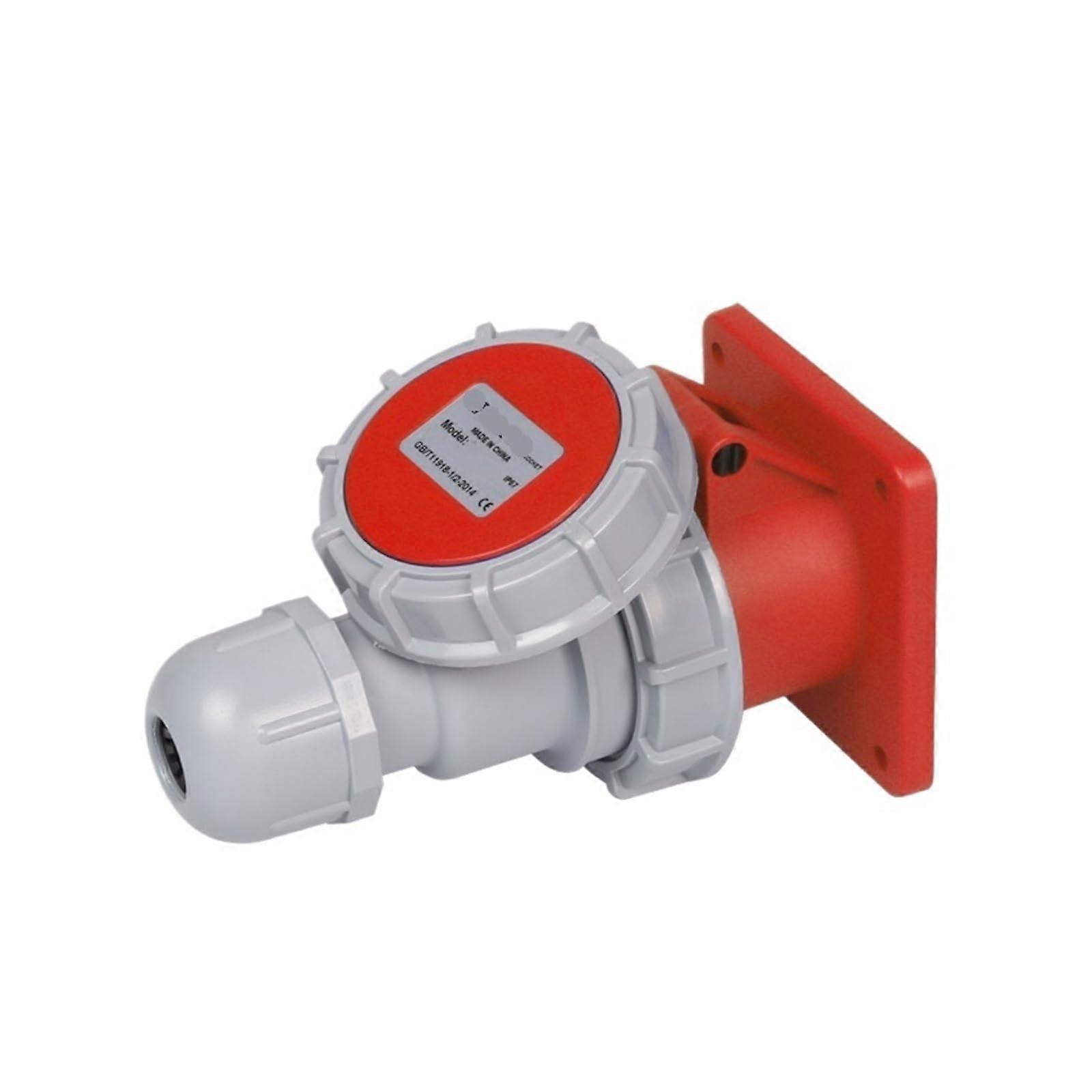 IP67 Industrial Waterproof Plug Socket Set Aviation Connector 16A 4 Core ExplosionProof Concealed Installation