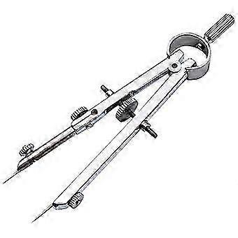 Compact Spring Compass Metal Geometry Tool For Math Students Classroom 1Pcs