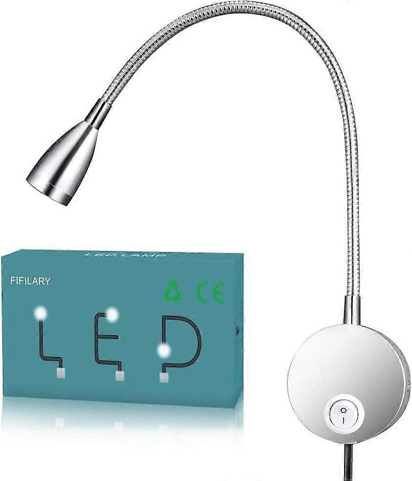 Versatile Reading Lamp Led, Flexible Neck, Stepless Dimmable