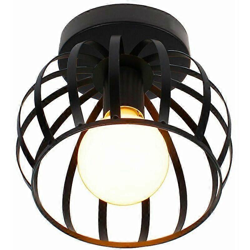Vintage Industrial Semi-Flush Ceiling Light