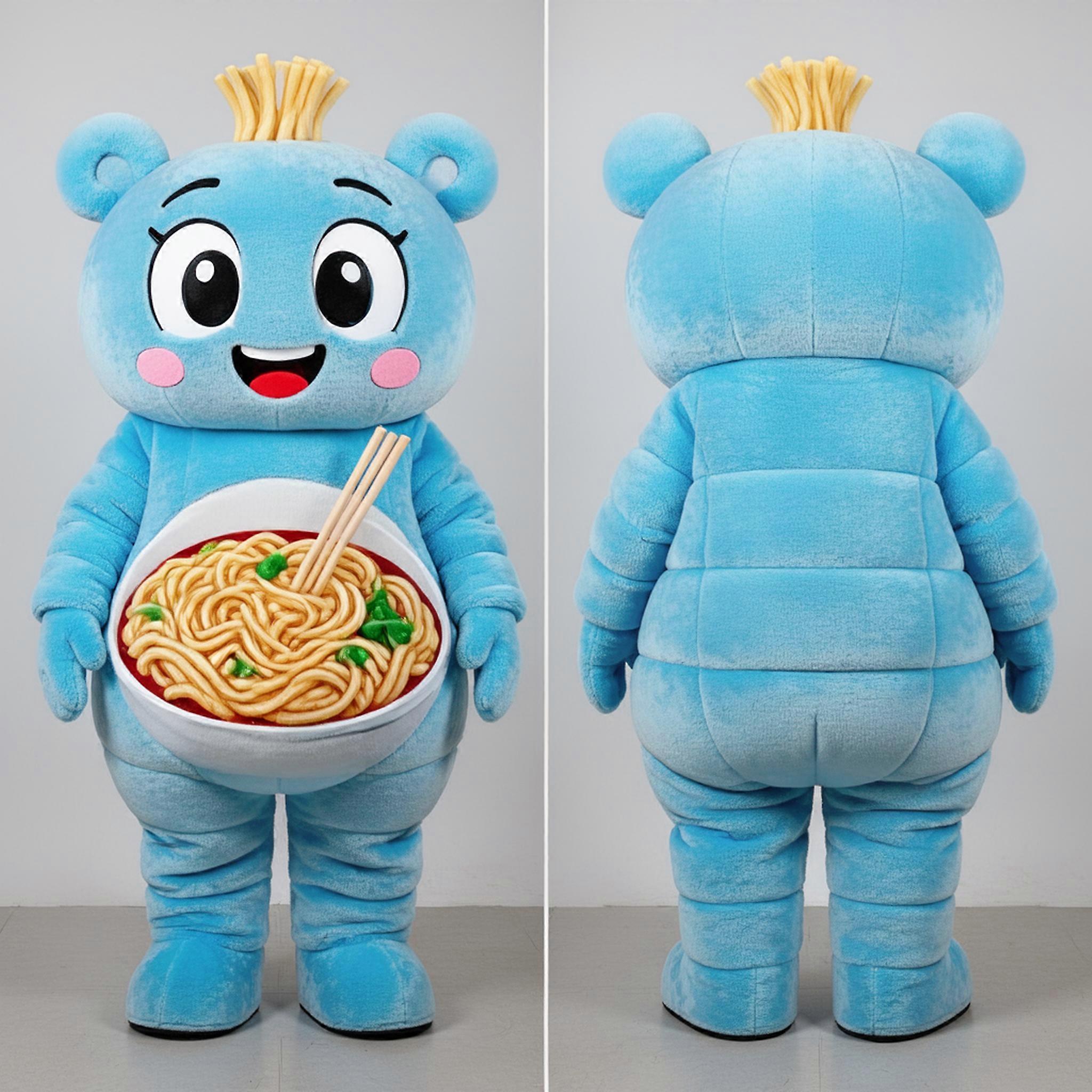 MASTICOT Sky Blue Noodle Ramen Mascot