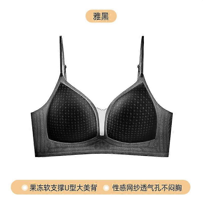 Womens U Shaped Backless Strap Invisible Thin Push Up Gathering Bra