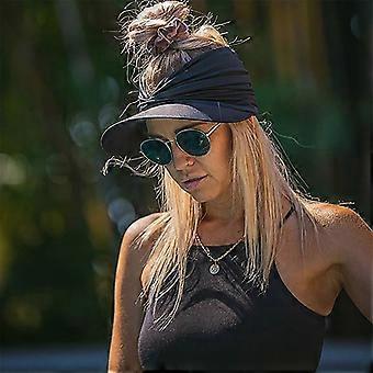 1pcs Baseballkappe Sport Sonnenblende Top Leere UV-Schutz Sonnenhüte Frauen UV-Schutz Feuer Strand - Dunkelblau