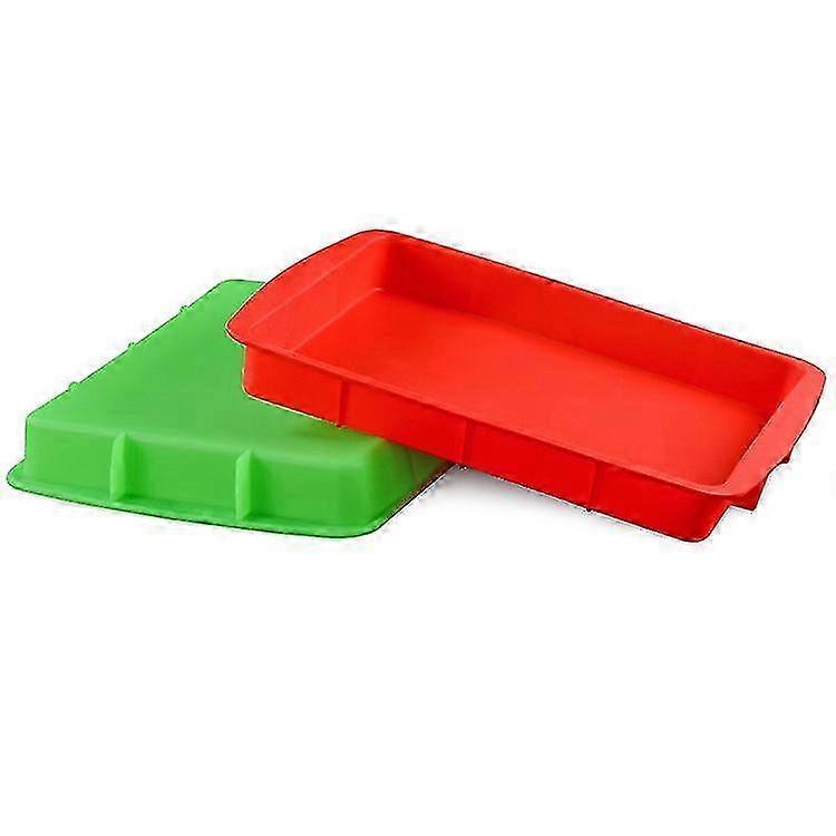 2-Piece Assorted Color Cake Silicone Molds Set