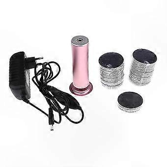 Electric Foot File Kit with Replacement Sandpaper Disc - EU Plug Included