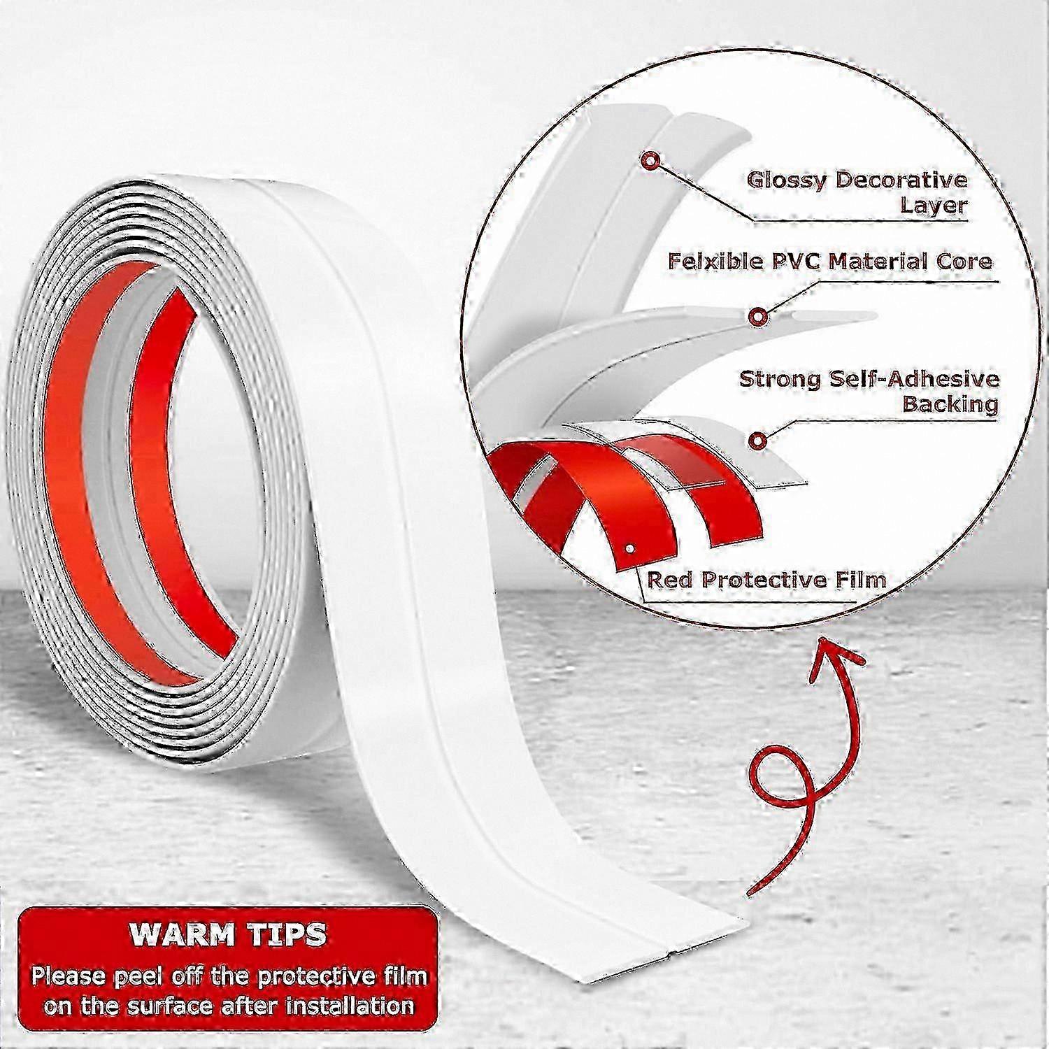 PVC Adjustable Corner Guard 2.4" x 10'