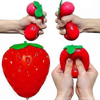 Stress Relief Sensory Fidget Squishy, Giant Slow Rising Strawberry Shape _xqj2
